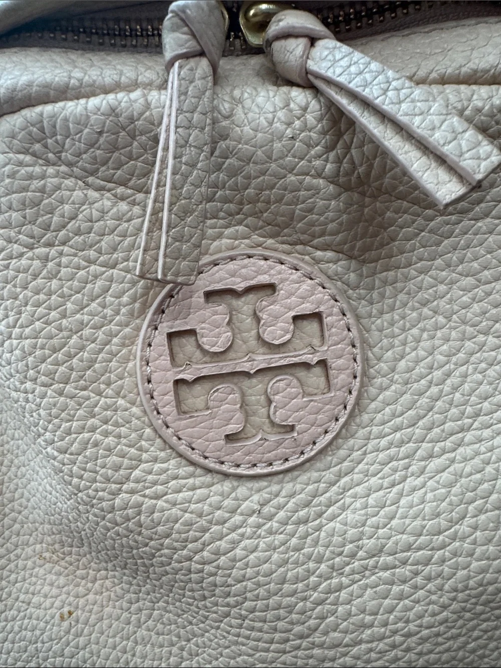 Tory Burch Blush Pebbled Leather Backpack